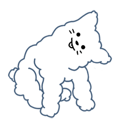 Lineスタンプ フリースクラウド犬 Mooongmung Gif 24種類 250円
