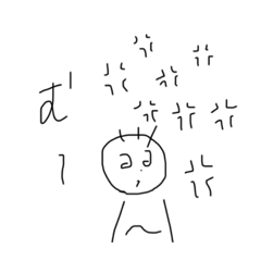 Lineスタンプ 手書き顔文字変な顔 16種類 1円