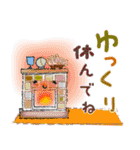 無駄に明るい女子と時々猫と兎（ま冬編)（個別スタンプ：16）