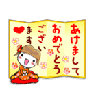 無駄に明るい女子と時々猫と兎（ま冬編)（個別スタンプ：37）