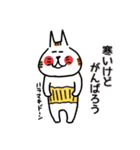 とんがり耳ねこの冬スタンプ[冬にご用心]（個別スタンプ：5）