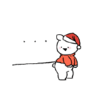 すこぶる動くちびウサギ＆クマ【Xmas】（個別スタンプ：3）