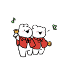 すこぶる動くちびウサギ＆クマ【Xmas】（個別スタンプ：10）
