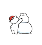 すこぶる動くちびウサギ＆クマ【Xmas】（個別スタンプ：22）