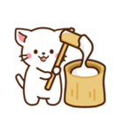 しろねこ♡2020お正月（年末年始の言葉）（個別スタンプ：27）