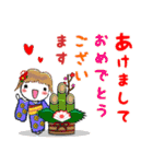 無駄に明るい女子(年末年始セット)（個別スタンプ：3）