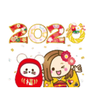 2020年大人女子の日常【お正月〜春】（個別スタンプ：9）