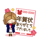 2020年大人女子の日常【お正月〜春】（個別スタンプ：16）