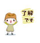 ちょっと大人女子(感謝編)（個別スタンプ：27）