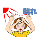 手話」日本語対応版(その2)。（個別スタンプ：39）