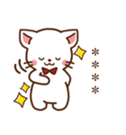 しろねこ♡思いを伝える カスタムスタンプ（個別スタンプ：5）