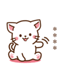 しろねこ♡思いを伝える カスタムスタンプ（個別スタンプ：18）