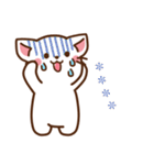しろねこ♡思いを伝える カスタムスタンプ（個別スタンプ：21）