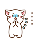 しろねこ♡思いを伝える カスタムスタンプ（個別スタンプ：23）