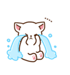 しろねこ♡思いを伝える カスタムスタンプ（個別スタンプ：25）