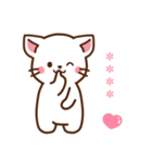 しろねこ♡思いを伝える カスタムスタンプ（個別スタンプ：26）