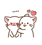 しろねこ♡思いを伝える カスタムスタンプ（個別スタンプ：28）