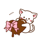 しろねこ♡思いを伝える カスタムスタンプ（個別スタンプ：33）