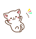 しろねこ♡思いを伝える カスタムスタンプ（個別スタンプ：38）
