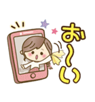 ナチュラルガール♥【素直な気もち】（個別スタンプ：34）