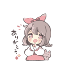 気持ちを伝えるリボンの女の子（個別スタンプ：5）