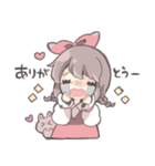 気持ちを伝えるリボンの女の子（個別スタンプ：8）