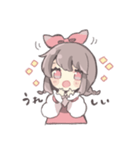 気持ちを伝えるリボンの女の子（個別スタンプ：11）