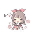 気持ちを伝えるリボンの女の子（個別スタンプ：12）