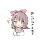 気持ちを伝えるリボンの女の子（個別スタンプ：13）