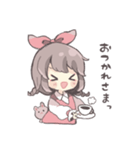 気持ちを伝えるリボンの女の子（個別スタンプ：14）