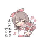 気持ちを伝えるリボンの女の子（個別スタンプ：16）