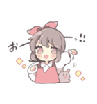 気持ちを伝えるリボンの女の子（個別スタンプ：20）