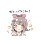 気持ちを伝えるリボンの女の子（個別スタンプ：23）