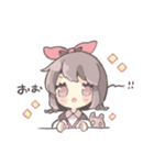 気持ちを伝えるリボンの女の子（個別スタンプ：27）