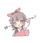 気持ちを伝えるリボンの女の子（個別スタンプ：36）