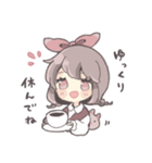 気持ちを伝えるリボンの女の子（個別スタンプ：38）