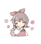 気持ちを伝えるリボンの女の子（個別スタンプ：40）