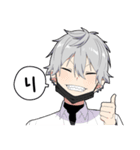 無口男子3（個別スタンプ：4）