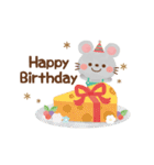 大人かわいい絵本風★誕生日＆お祝い（個別スタンプ：4）