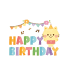 大人かわいい絵本風★誕生日＆お祝い（個別スタンプ：10）