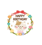大人かわいい絵本風★誕生日＆お祝い（個別スタンプ：11）