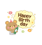 大人かわいい絵本風★誕生日＆お祝い（個別スタンプ：14）
