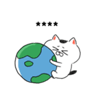 猫さんとコロナ対策（ちょっとアマビエ様）（個別スタンプ：24）
