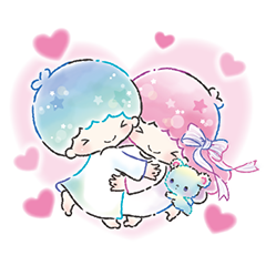 [LINEスタンプ] キキ＆ララ 水彩タッチ♪