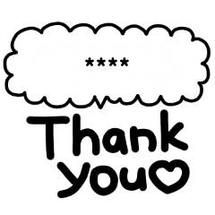 [LINEスタンプ] 大人可愛い♡デカ文字カスタム(1)