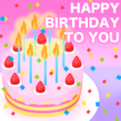 [LINEスタンプ] ずっと使える！光輝く誕生日＆お祝い