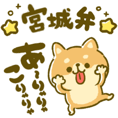 [LINEスタンプ] 宮城弁♡豆柴日和