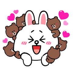 [LINEスタンプ] 大好きブラコニ☆ずーっとラブラブ∞