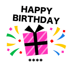 [LINEスタンプ] 【相手の名前を入れてね★】誕生日＆お祝い