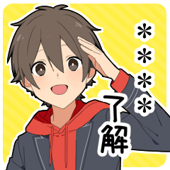 [LINEスタンプ] 心の声系男子4-カスタムver-